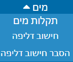 מיקום דוח חישוב דליפה בתפריט